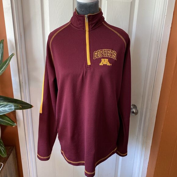 Rivalry Threads Minnesota Gophers 1/4 Zip Long Sleeve Men’s M Medium Pullover - Picture 1 of 14